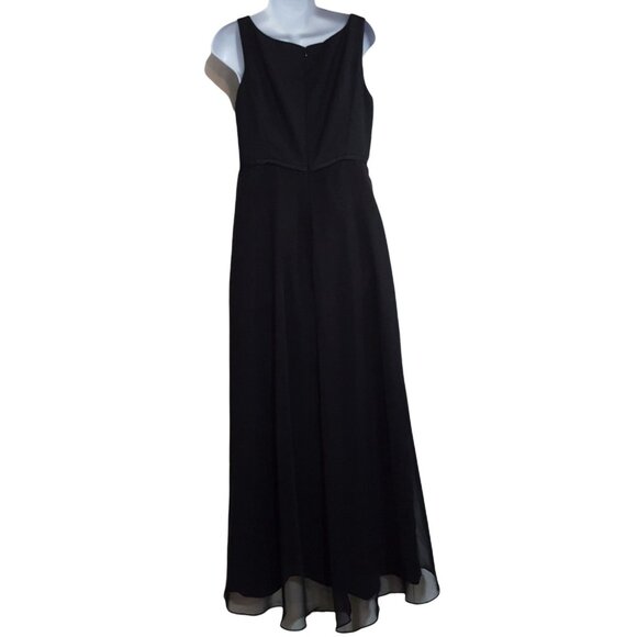 After Six Vintage Womens Dress Maxi Sleeveless Black Evening Formal Medium - Picture 6 of 9